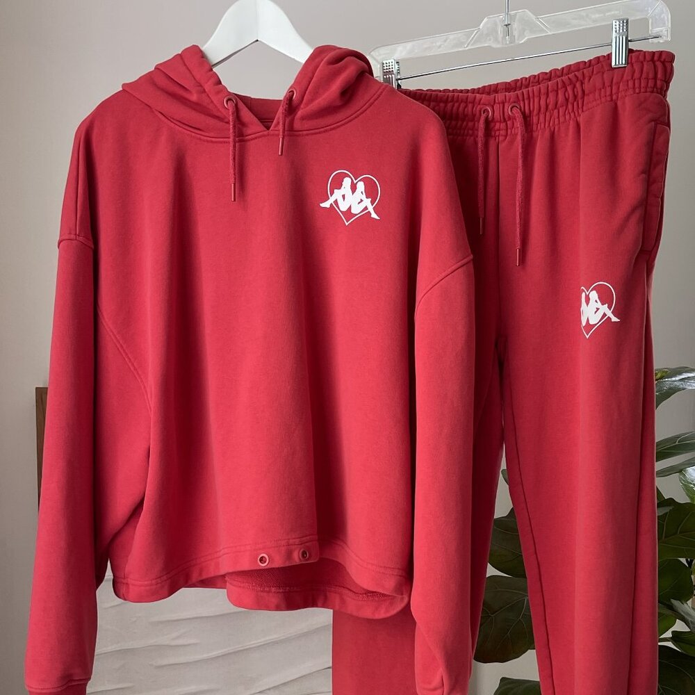Women's Red Hoodie by Kappa